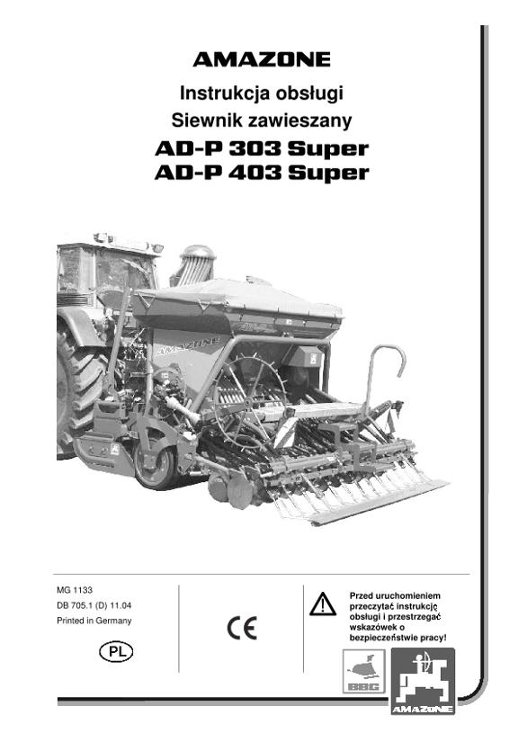 Instrukcja obsługi AD-P03 SUPER