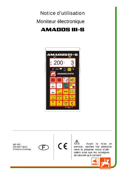 Notice d'utilisation AMADOS III S