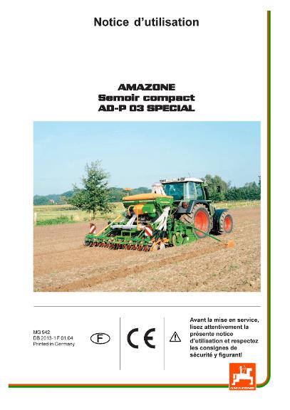 Notice d'utilisation AD-P03 SPECIAL