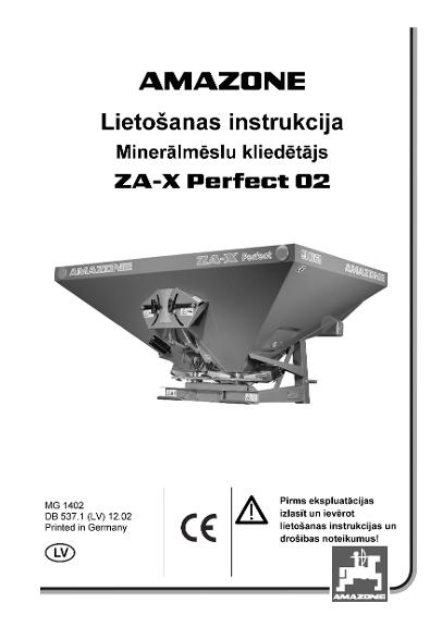 Lietošanas instrukcija (lv) ZA-X Perfect