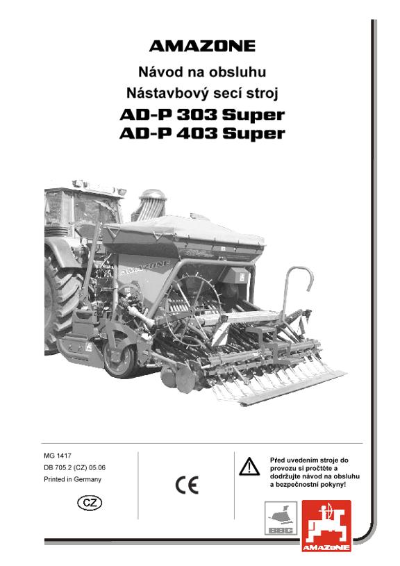 Návod na obsluhu AD-P03 Super