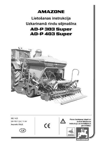 Ekspluatācijas instrukcija AD-P03 Super