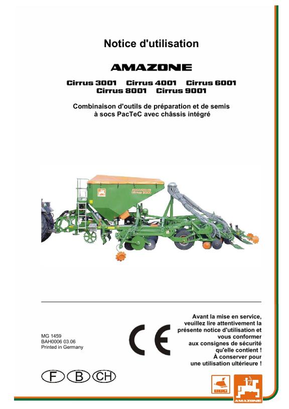 Notice d'utilisation Cirrus 3/4/6/8/9001
