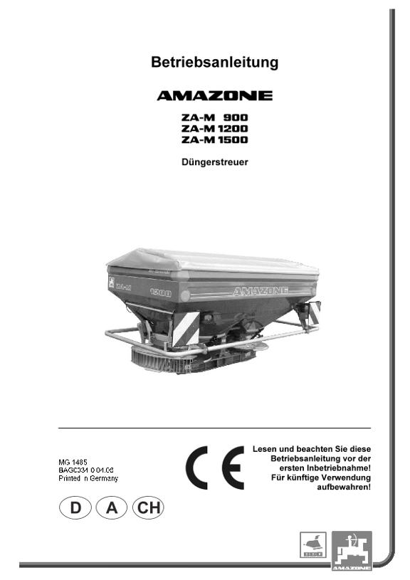 Betriebsanleitung ZA-M 900 / 1200 / 1500