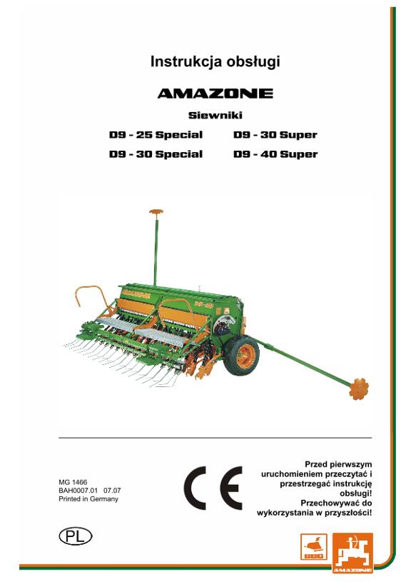 Instrukcja obsługi D9 Super/Special