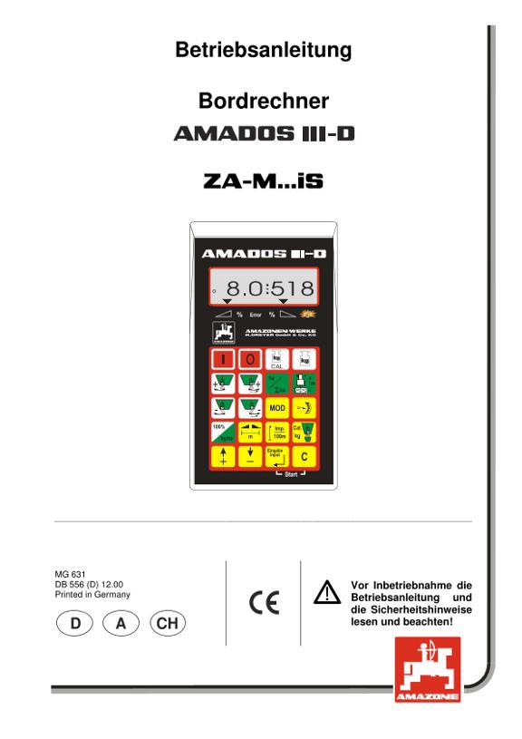Betriebsanleitung Amados III D