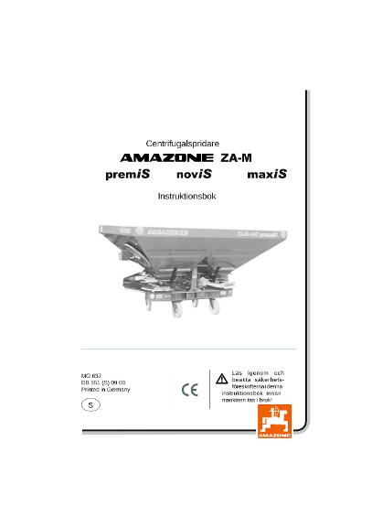 Instruktionsbok ZA-M premiS, noviS, maxiS