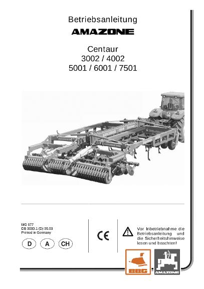 Betriebsanleitung Centaur 3002-7501