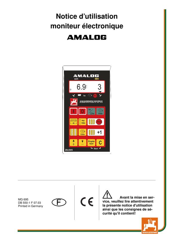 Notice d'utilisation AmaLog