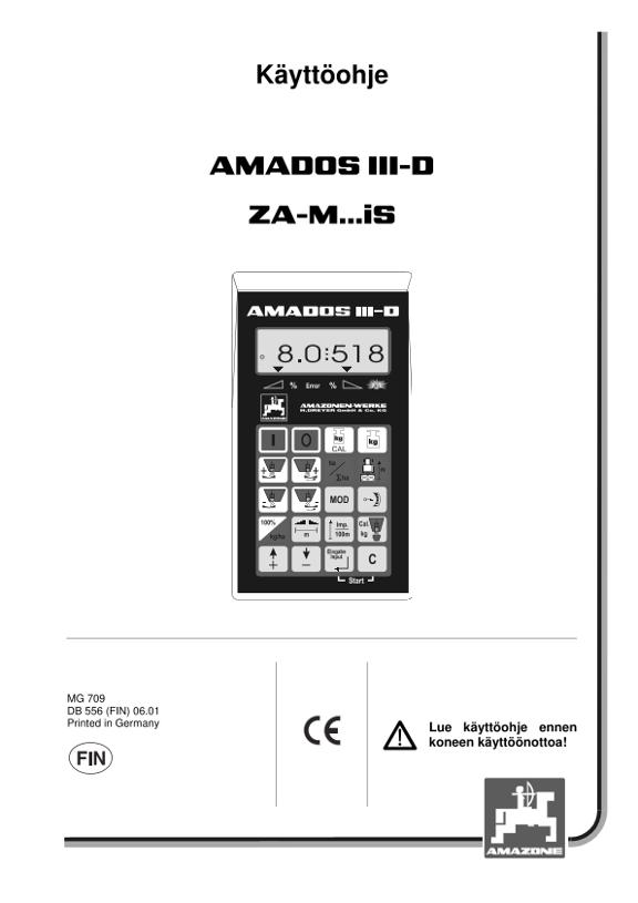 Käyttöohjekirja Amados III D