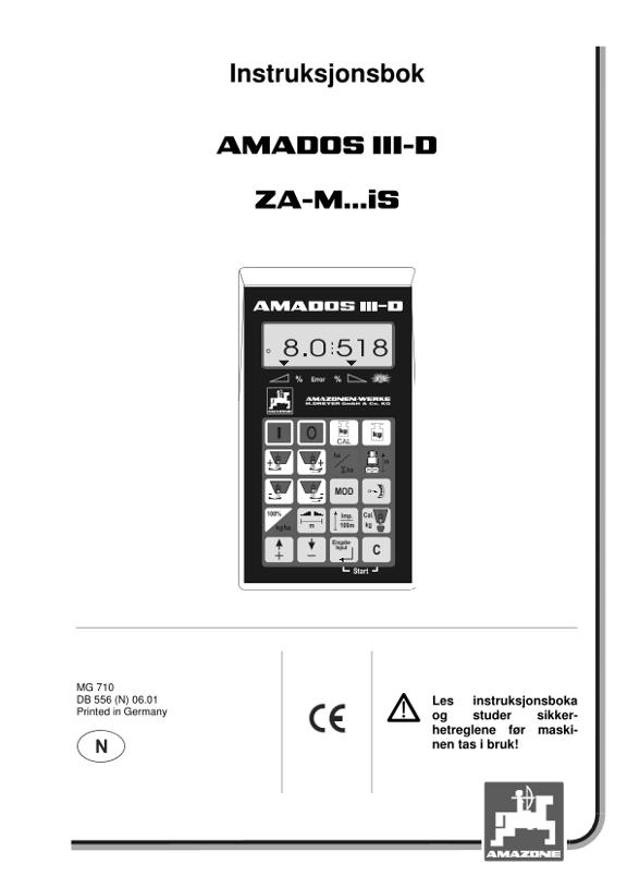 Instruksjonsboka Amados III D