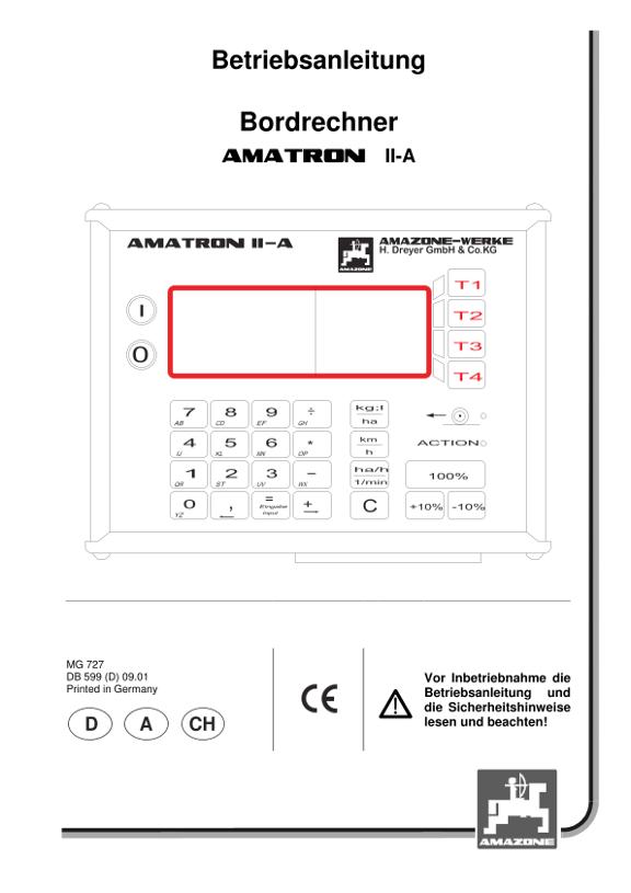 Betriebsanleitung Amatron IIa