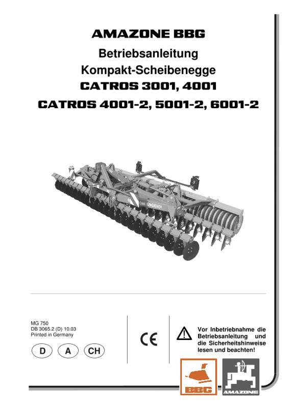 Betriebsanleitung Catros