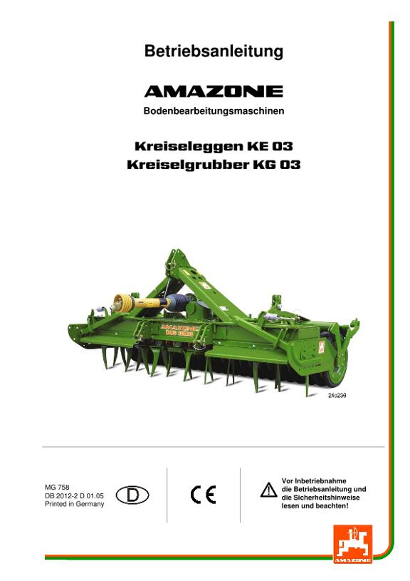 Betriebsanleitung KE03/KG03