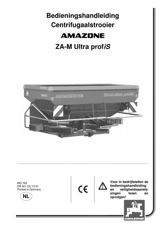 Bedieningshandleiding ZA-M ultra profiS