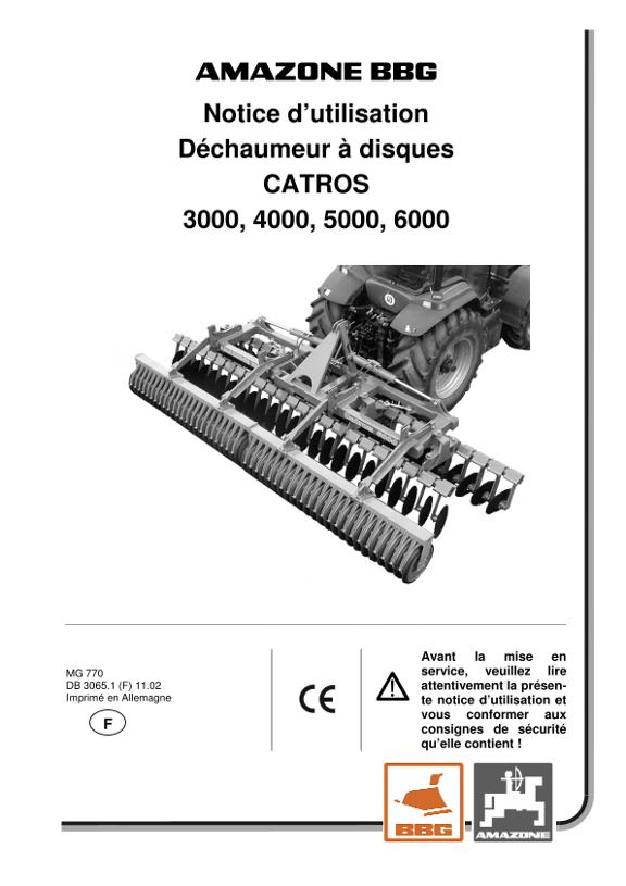 Notice d'utilisation Catros