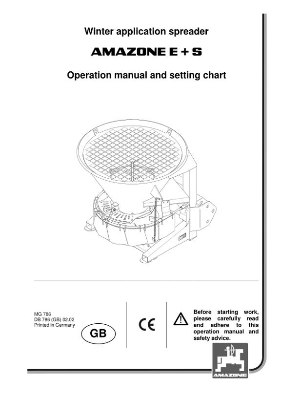 Operation manual E+S