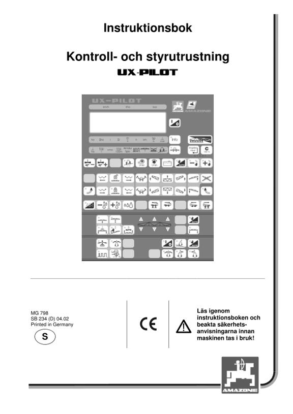 Instruktionsbok Bordrechner UX-Pilot