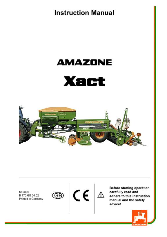 Operation manual Xact