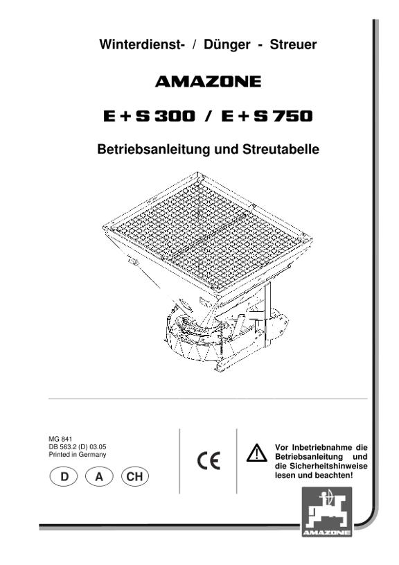 Betriebsanleitung E+S 300/750..