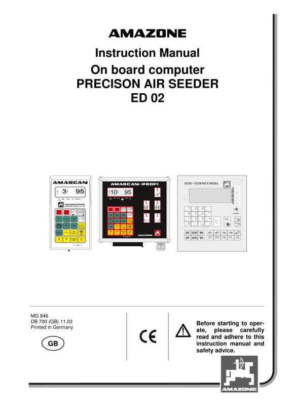 Operation manual Elektronik ED02
