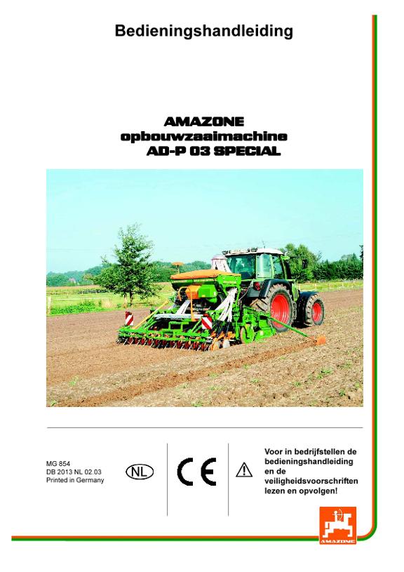 Bedieningshandleiding AD-P03 Special
