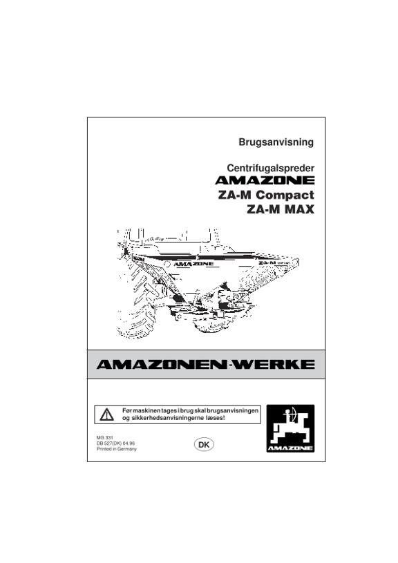 Brugsanvisning ZA-M Compact, Max