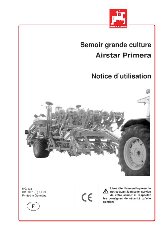Notice d'utilisation DMC Primera