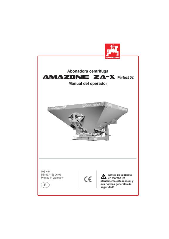 Manual del operador  ZA-X Perfect