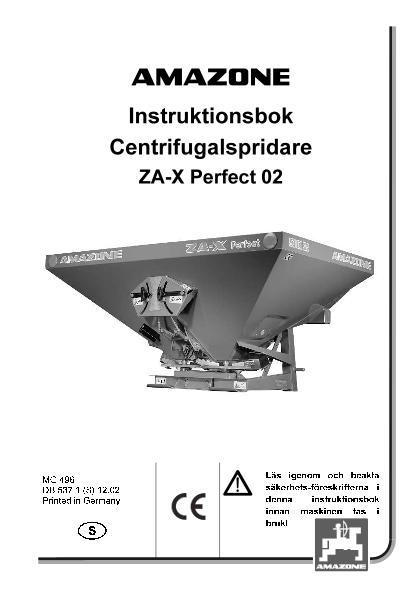 Instruktionsbok ZA-X Perfect 02