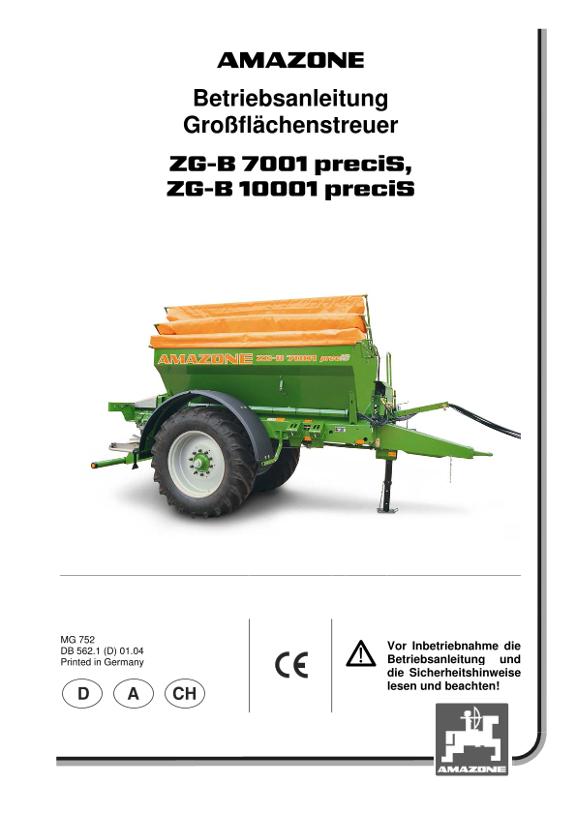 Betriebsanleitung ZG-B Precis