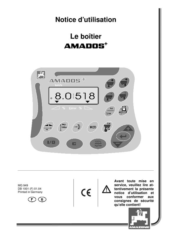 Notice d'utilisation Amados +