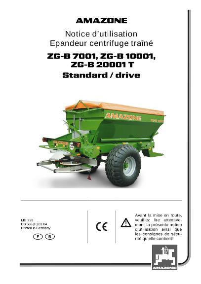 Notice d'utilisation ZG-B1