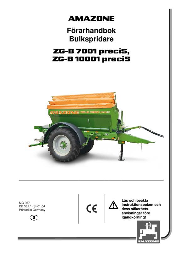Instruktionsbok ZG-B preciS