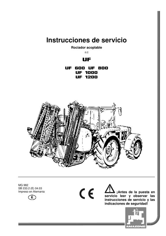 Manual del operador UF