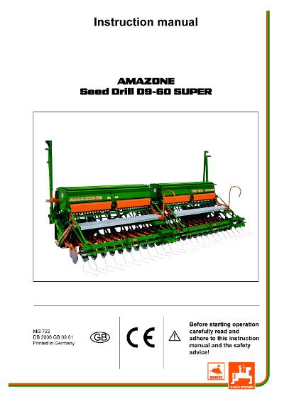 Operation manual D9-60 Super