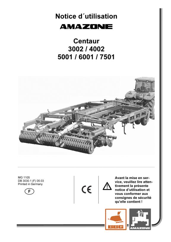 Notice d'utilisation Centaur 3002-7501