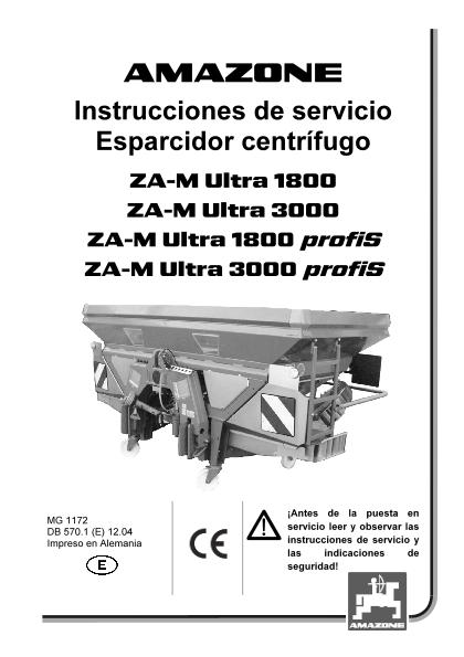 Manual del operador ZA-M 1800-3000 Ultra Profis