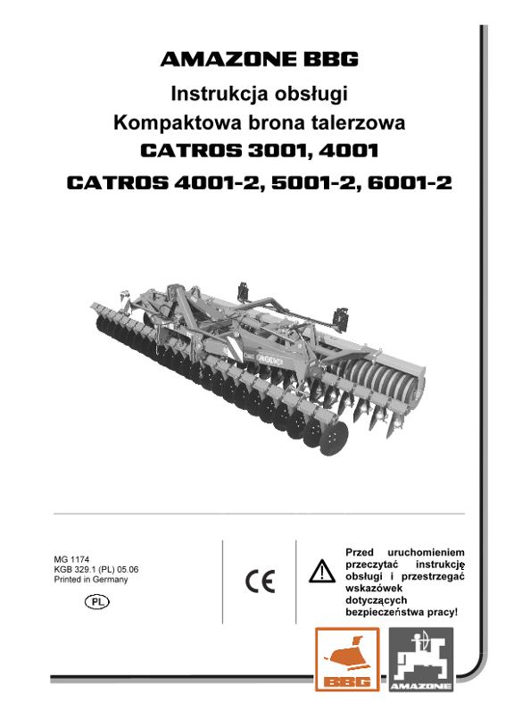 Instrukcja obsługi Catros 01