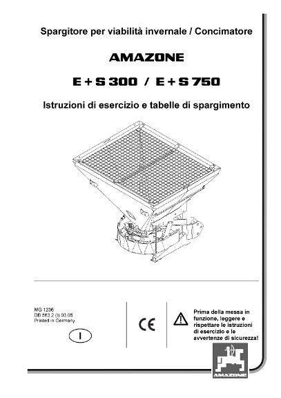 Manuale di istruzioni E+S 750