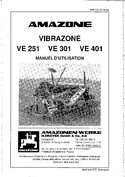 Notice d'utilisation VE
