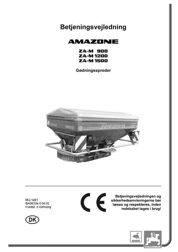 Brugsanvisning ZA-M 900 / 1200 / 1500
