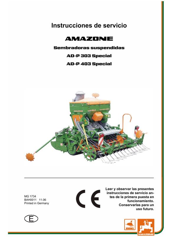Manual del operador AD-P03 SPECIAL