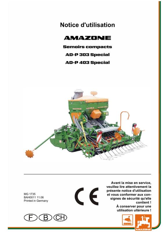 Notice d'utilisation AD-P03 SPECIAL
