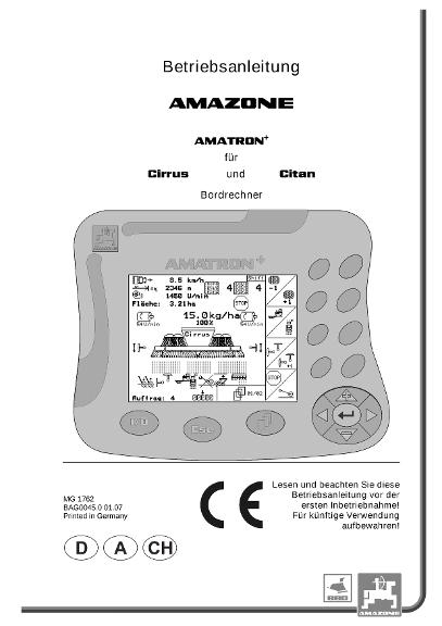 Betriebsanleitung AMATRON+ CIRRUS / CITAN