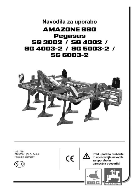 Operation manual (SL) PEGASUS
