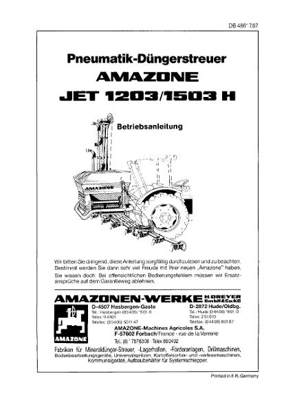 Betriebsanleitung JET 1203/1503 H