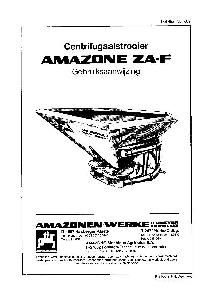 Bedieningshandleiding ZA-F