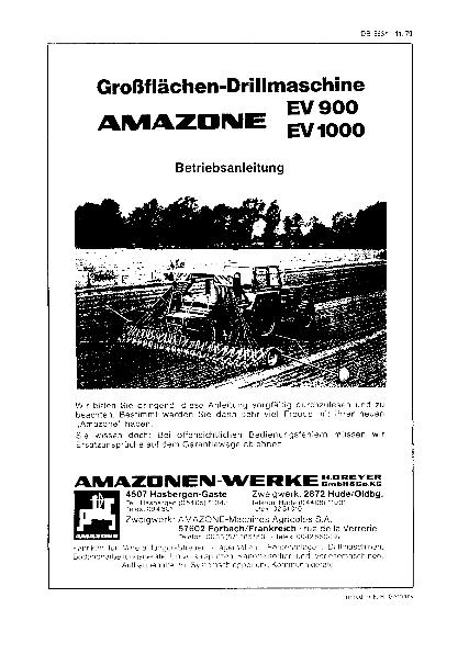 Betriebsanleitung EV 900 / EV 1000
