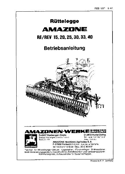 Betriebsanleitung RE/REV 15,20,25,30,33,40
